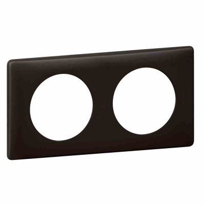 Celiane Рамка 2 местная Черная Перкаль