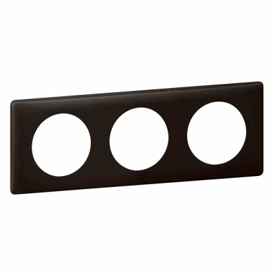 Celiane Рамка 3 местная Черная Перкаль