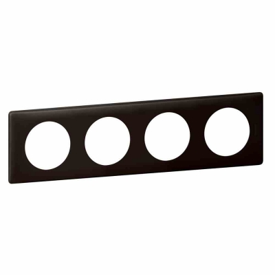 Celiane Рамка 4 местная Черная Перкаль