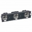 SOCKET OUTLET 3X2P+E FRENCH PREWIRED FLUSH