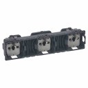 SOCKET OUTLET 3X2P+E FRENCH PREWIRED FLUSH