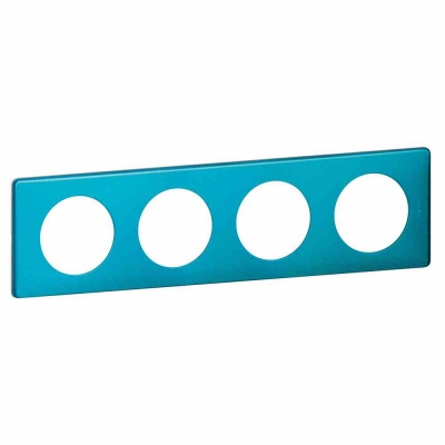 Celiane Рамка 4 местная Лазурный пунктум