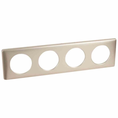 Рамка - Программа Celiane - металлик - 4 поста - слюда