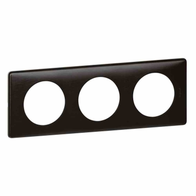 3 GANG PLATE CARBONE