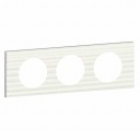 Celiane Рамка 3 местная Белый рельеф