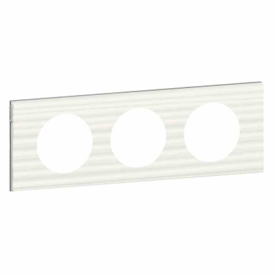 Celiane Рамка 3 местная Белый рельеф