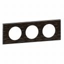 Celiane Рамка 3 местная Черный рифленый