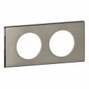 Celiane Рамка 2 местная Фактурная сталь