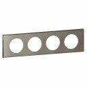 Celiane Рамка 4 местная Фактурная сталь