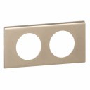 Celiane Рамка 2 местная Никель-велюр