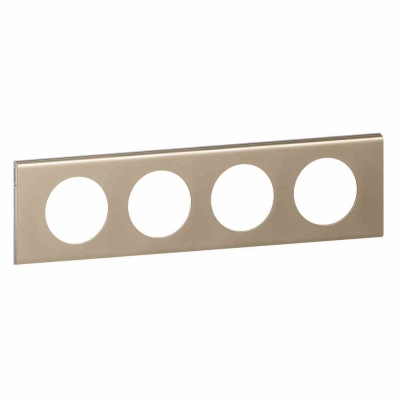 Celiane Рамка 4 местная Никель-велюр