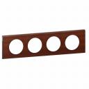 Celiane Рамка 4 местная Дерево орех