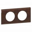 Celiane Рамка 2 местная Коричневая кожа