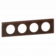 PLATE 4 GANG CUIR BRUN