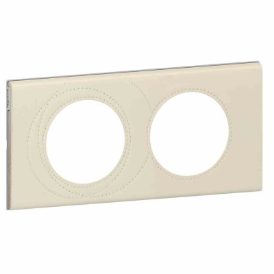 Celiane Рамка 2 местная Кожа Макиато