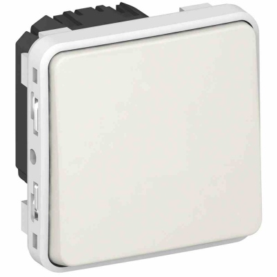 Switch Plexo IP 55 - 2-way - 10 AX - 250 V~  - modular - white