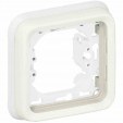 Flush mounting support frame Plexo IP 55 - 1 gang - white