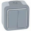 Plexo IP55 pel. v/a Pārslēdzis 1+1