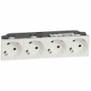 Multi-support multiple socket Mosaic - 4 x 2P+E automatic terminals - standard