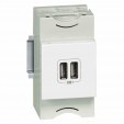 MOSAIC 2 USB CHARGER 2 MOD A+A 2.4A 12 W WHITE