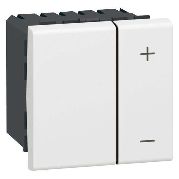 Dimmer switch Mosaic -600 W - status memory function - 2 modules - white