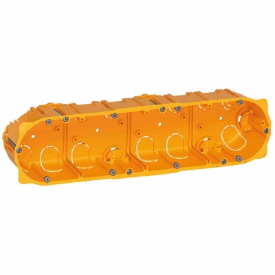 Коробка многоместная - Программа Batibox - для сухих перегородок - 4-местная - 8/10 модулей - глубина 50