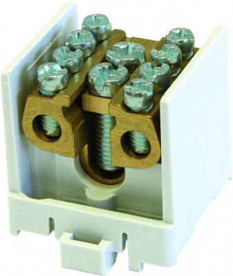 HLAK termināls bloks 35/25 A veida paredzēts Cu 1 pola