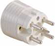 PERILEX plug, 16 A, white