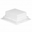 Underfloor box - for floor box 10/12 modules - plastic
