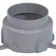 Flush-mounting box - for concrete for floor service outlet box