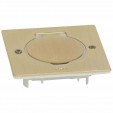 FLOOR SQUARE RECEPTACLE  GOLDEN BRUSHED