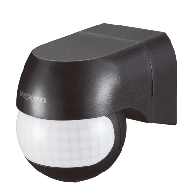 ALIO MS-180-12LB kustības sensors, virsapmetuma, 180 grādi, 12m rādiuss, IP44, 800W