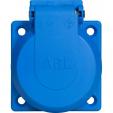 Rozete sadalēm IP54 2P+E zila (38x38)