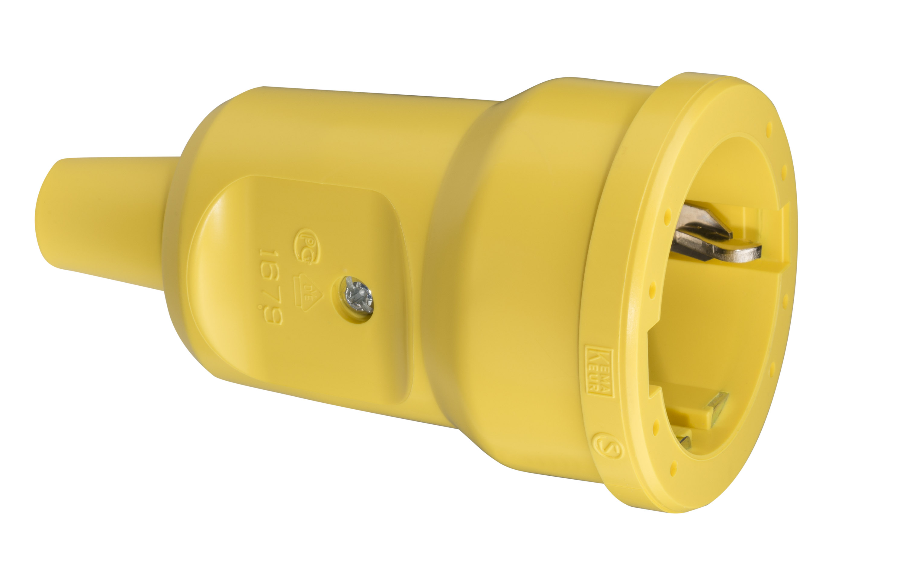 SCHUKO PVC connector Mini, yellow