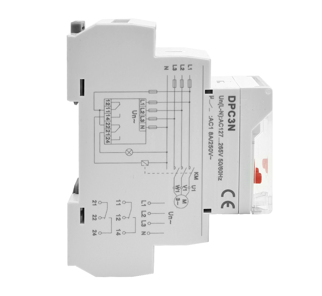 DPC3N Цифровое реле контроля напряжения 3LN 2CO 10A AC230V