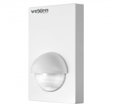 ALIO MS-180-12CW Motion detector, wall mounted, 180 degree, 12m radius, IP44, 1200W