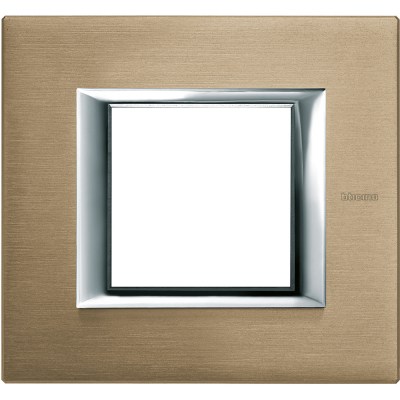 Bticino Axolute  RECTANGULAR brushed titanium Rāmis 1 vietigs