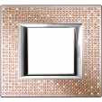 Axolute Рамка RECTANGULAR SWAROVSKY Light Peach 1 местная