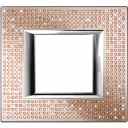 Bticino Axolute  RECTANGULAR SWAROVSKY Light Peach Rāmis 1 vietigs