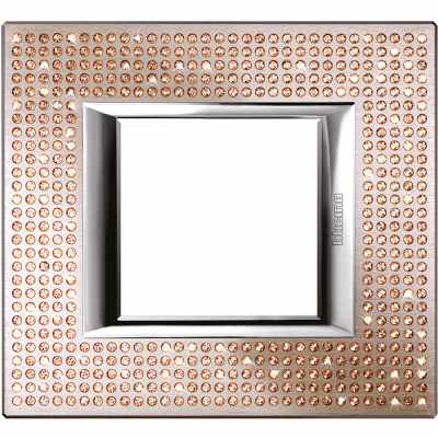 Axolute Рамка RECTANGULAR SWAROVSKY Light Peach 1 местная