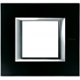 Bticino Axolute  RECTANGULAR black glass Rāmis 1 vietigs