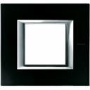 Bticino Axolute  RECTANGULAR black glass Rāmis 1 vietigs