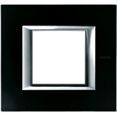 Axolute Рамка RECTANGULAR black glass 1 местная