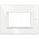 Axolute Italian standart RECTANGULAR white Frame - 3 modules
