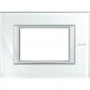 Bticino Axolute itāļu standarts RECTANGULAR whice Rāmis - 3 moduļiod