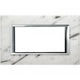 Bticino Axolute itāļu standarts RECTANGULAR carrara marble Rāmis - 4 moduļiod