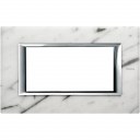 Bticino Axolute itāļu standarts RECTANGULAR carrara marble Rāmis - 4 moduļiod