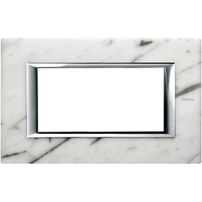 Bticino Axolute itāļu standarts RECTANGULAR carrara marble Rāmis - 4 moduļiod