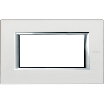 Bticino Axolute itāļu standarts RECTANGULAR silver mat Rāmis - 4 moduļiod