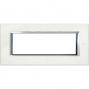 Bticino Axolute itāļu standarts RECTANGULAR white Limoges Rāmis 6mod